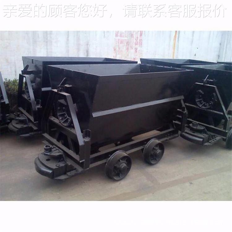 煤矿翻式金矿车KU0.斗55-6属矿轨道运输矿料kfu0.75车翻斗F式运输