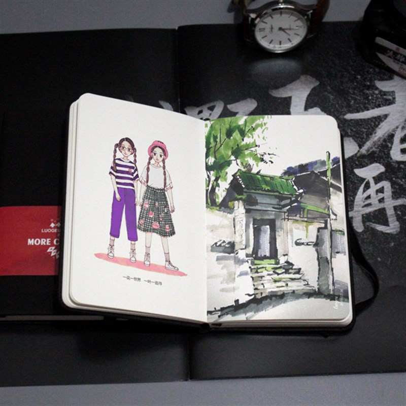 迷你A6口袋本网格点阵空白页横线条笔记本 moleskine型便携记事本