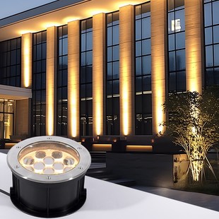 一束光地埋灯景观楼体聚光照墙灯led户外防水门柱灯嵌入式埋地灯