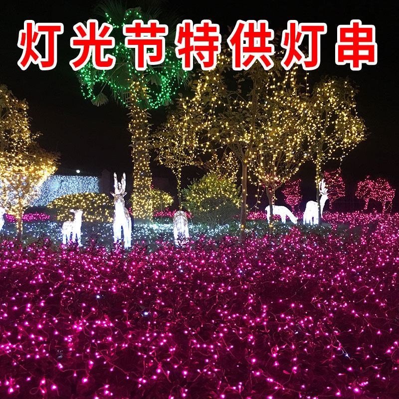 钱康24V低压满天星彩灯闪灯串灯绕树工程亮化户外安全装饰防雨水