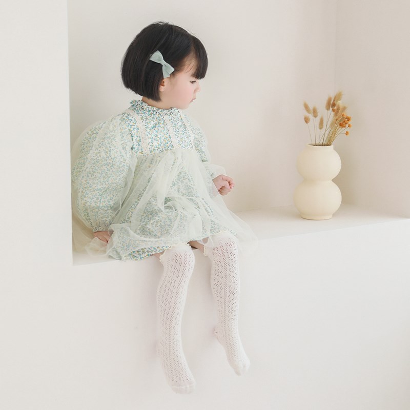 宝宝长筒袜纯棉网眼透气松口不勒腿婴儿薄款袜子夏季男女童防蚊袜