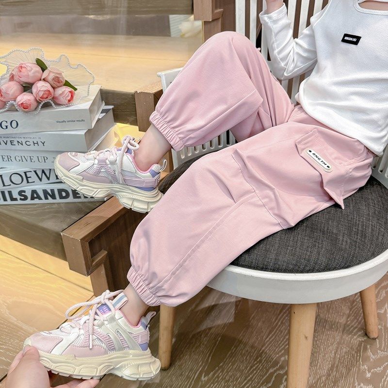 女童工装裤休闲裤春秋款2024新款儿童粉嫩女孩宝宝秋季长裤子秋装,童装/婴儿装/亲子装,裤子,淘宝优惠券,粉丝福利购,淘宝优惠卷