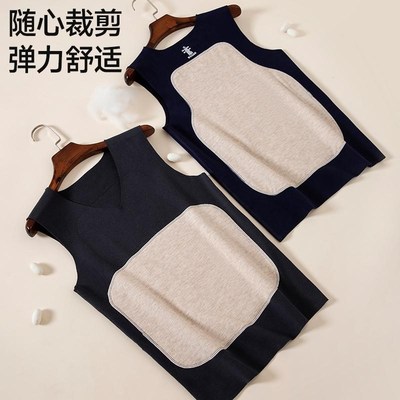 保暖背心男士加肥加大码德绒发热内穿加绒加厚打底衫冬季防寒上衣