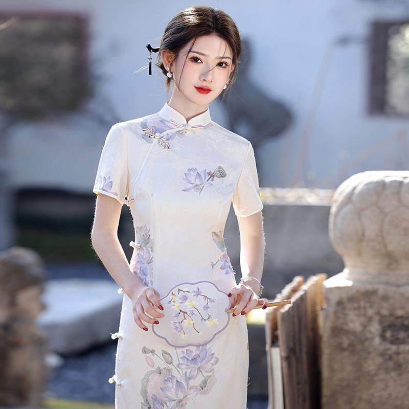 正货依红颜新中式旗袍2025新款高端中国风可穿气质淑女修身日常连