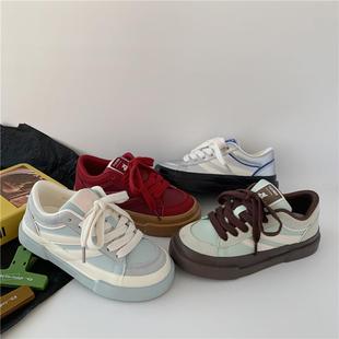 爆款 韩版 学生百搭复古休闲鞋 正品 小白鞋 2025新款 小众板鞋 百搭女式