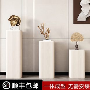 摆件 轻奢客厅花架高级感花盆架展示架置物架电视柜旁摆放架落地式