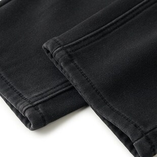 ei童装儿童加绒牛仔裤冬装新款男女童宽松休闲一体绒裤子