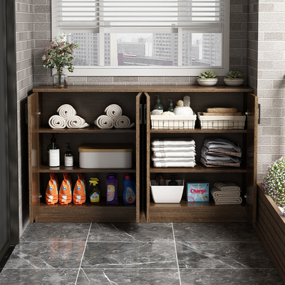 阳台储物柜防晒置物柜家用大容量杂物收纳柜子地柜矮柜飘窗柜靠墙