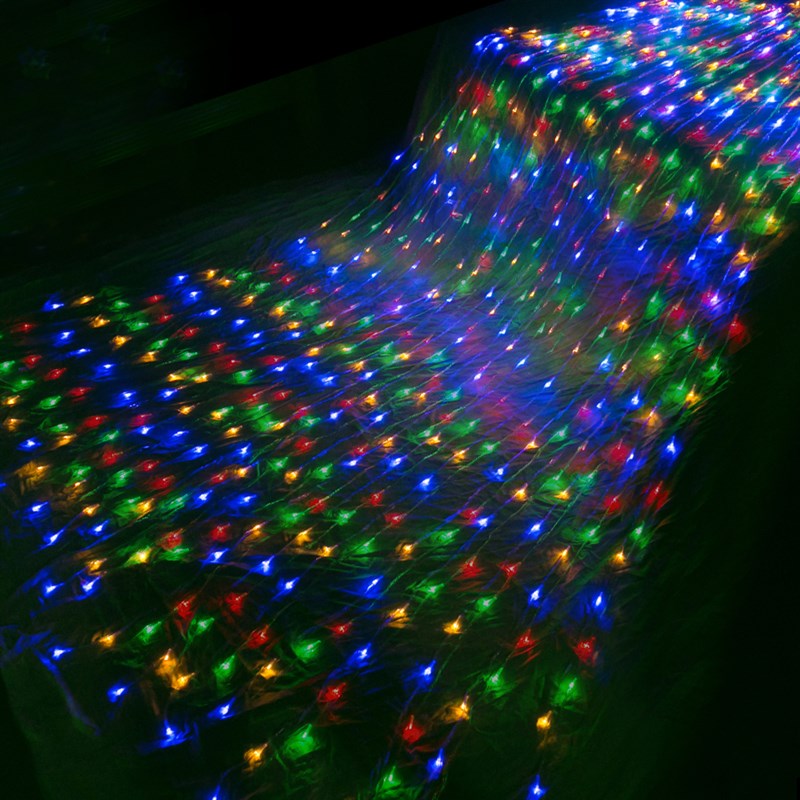 led星星灯串房间卧室装饰背景布置圣诞过新年彩灯气氛瀑布流水灯