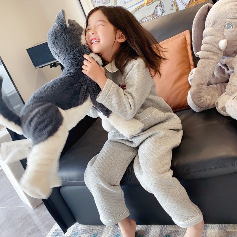百搭秋冬新款儿童家居服男女中性保暖加厚棉套装柔软舒适睡衣睡裤,童装/婴儿装/亲子装,家居服套装,淘宝优惠券,粉丝福利购,淘宝优惠卷