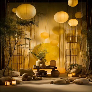 新款 饰背景布 3d立体直播背景直播背景布高级氛围感直播间背景墙装