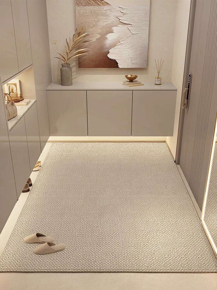 2025新入口门地垫原木风格入口地毯免洗耐脏入口可切割门垫脚垫