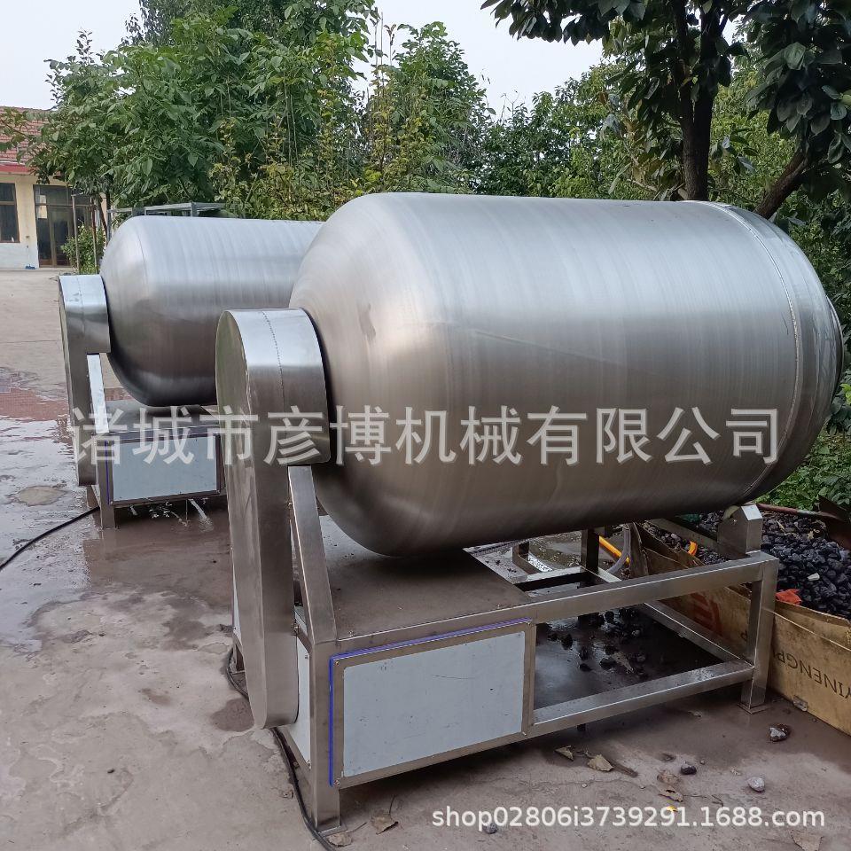 大型电加热真空滚揉机猪羊牛肉腌渍入味机不锈钢肉类滚揉机
