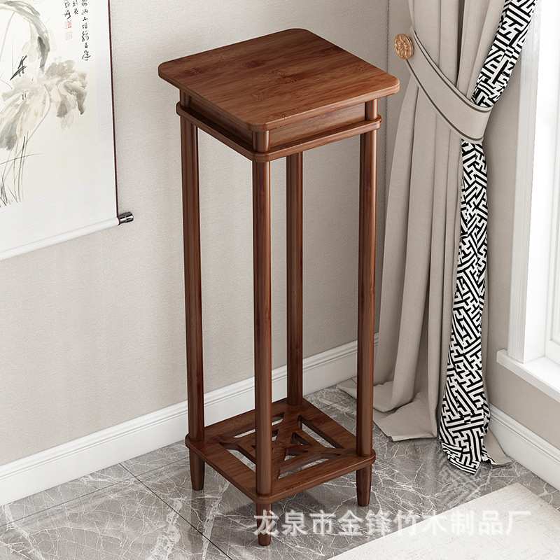 客厅花架子室内落地式置物架新中式阳台花盆绿萝架实木办公室花台