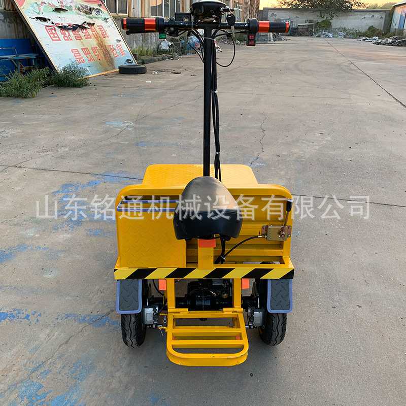 带座椅倒骑驴电动工具车厂区仓储搬运平板拖车铁路电缆线运输车