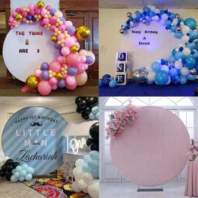 Grainbuds Party Balloon Arch 6.5ft/200cm Aluminum Flower