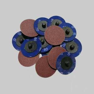 2寸50MM转矩附布红砂 蓝砂快换盘转矩转聚砂蝶砂布磨片抛光圆片