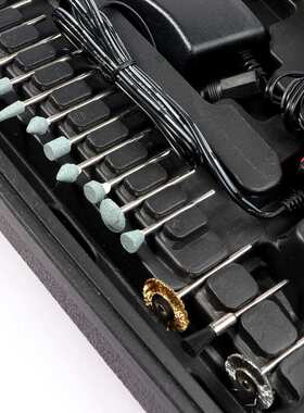 60pc迷你电磨/DC12V小电磨笔打孔切割雕刻调速电磨笔 电磨机工具