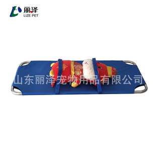 丽泽新款宠物304不锈钢帆布简易担架结实可固定保护宠物架便携带