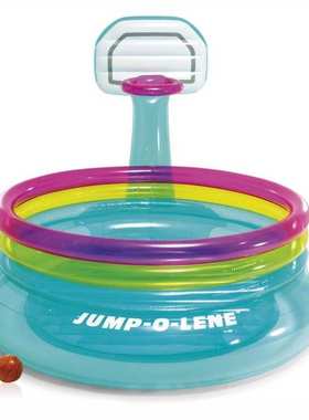 intex 48265 蹦蹦床 儿童投篮跳跳池家用小型充气城堡弹跳床现货