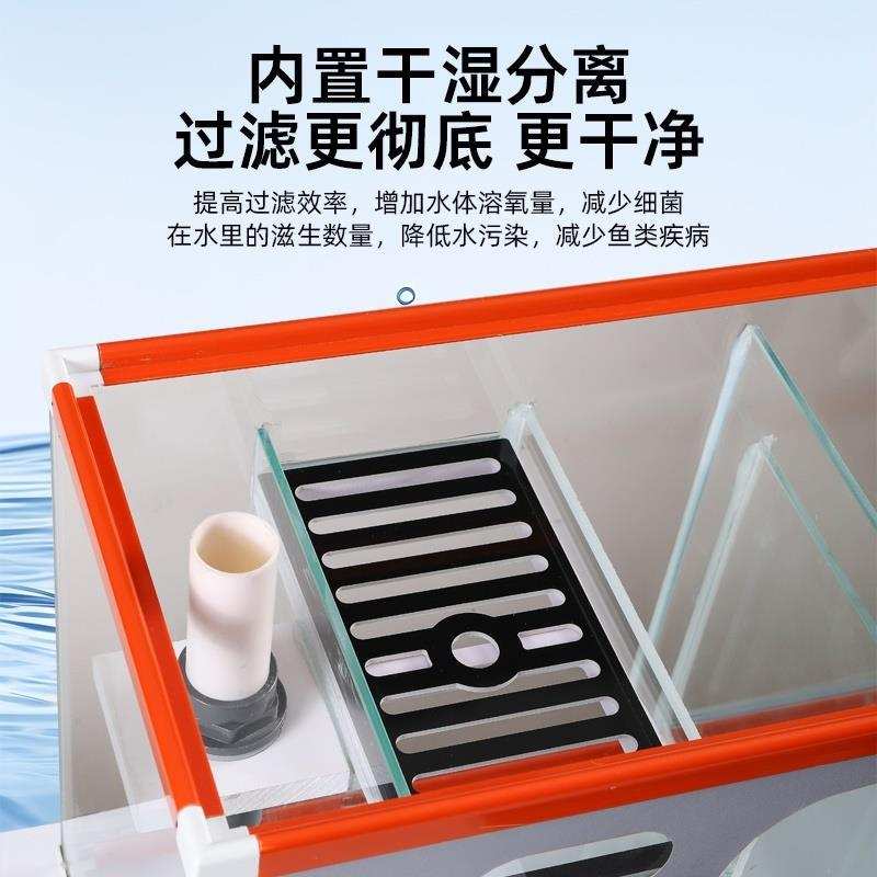 鱼缸底滤过滤系统整套鱼缸底滤过滤系统整套虹吸周转箱过滤器水循