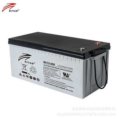 瑞达蓄电池RITAR DC12-100 12V100AH免维护蓄电池 太阳能UPS电池