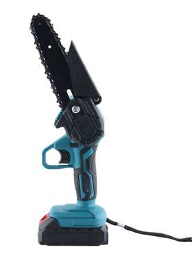 Cordless electric chain saw跨境有刷电链锯手持充电式单手锯户