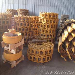 山推挖机链条，挖掘机链轨履带支重轮托轮引导轮驱动轮，挖机四轮