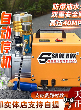 新型高压打气泵40mpa高压气泵打气机30mpa打气机自动停机水冷型