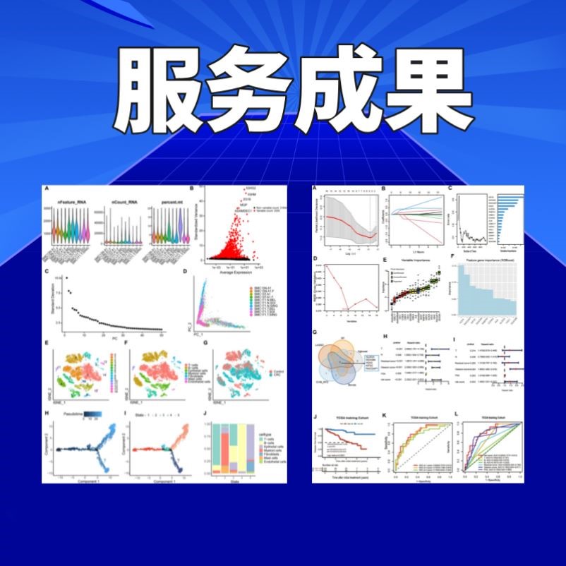 生信分析TCGA/GEO数据库挖掘 孟德尔随机化 单细胞测序转录组分析