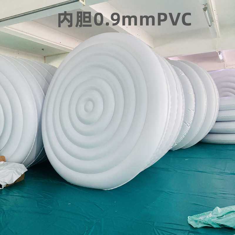 厂家直销 现货水上拖拉圈 PVC充气水上五人座圈 水上浮岛