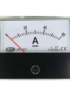 指针式直流电流表BP-670 DC50mV 60A配分流器使用 发电机电流表