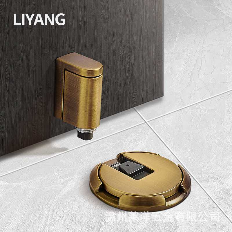 莱洋门吸防风地吸免打孔防撞玻璃门门挡器新款隐形卫生间门阻静音
