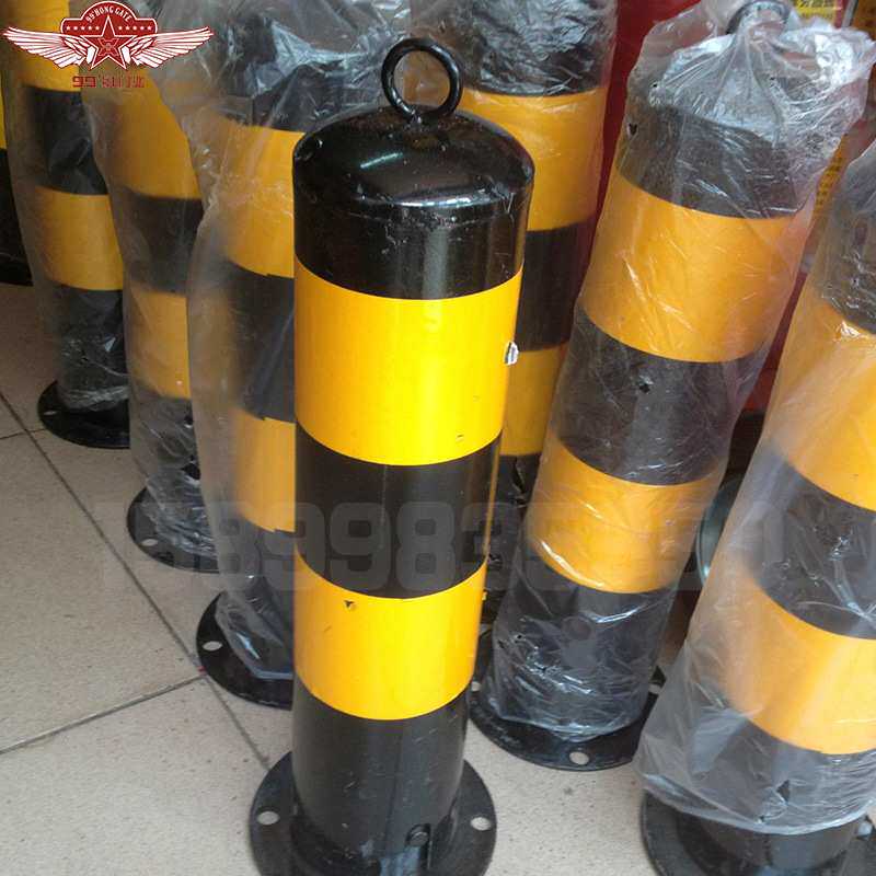 益宙钢铁防撞立柱 道口标柱固定路障警示路桩 钢管警示柱加厚警示