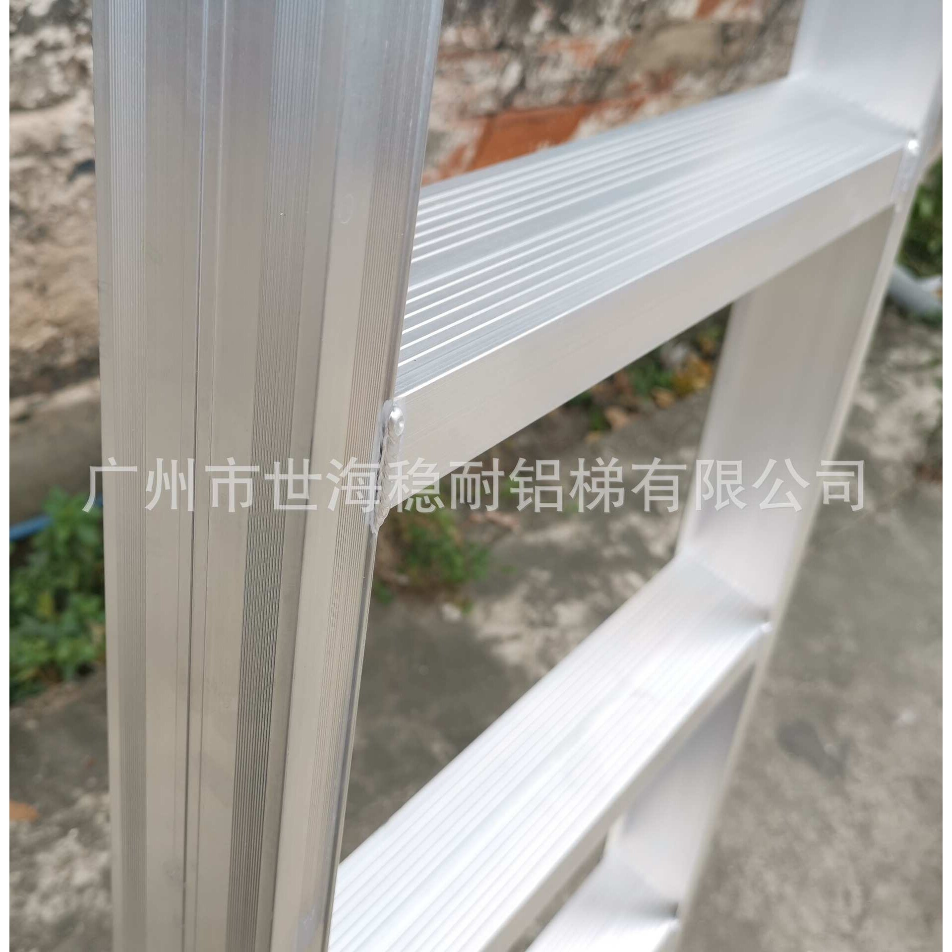 阁楼梯单边梯一字梯直梯单侧梯铝焊梯家用上下楼可带钩子加宽加厚