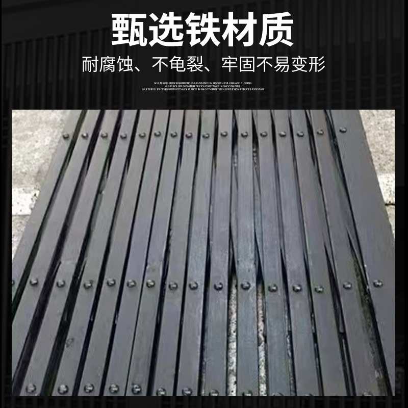 厂家直销阳台铁拉闸门拉门拉闸防盗窗推拉门伸缩门折叠门手动推门