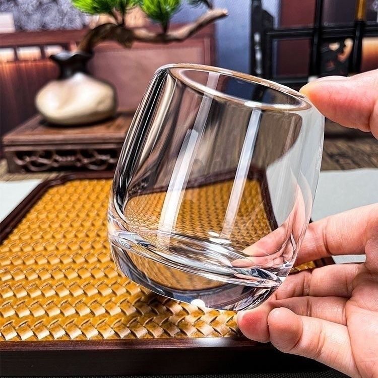 天然原矿原石水晶老师傅手工水晶杯家用中式茶杯主人杯酒杯2只装,餐饮具,茶杯,淘宝优惠券,粉丝福利购,淘宝优惠卷