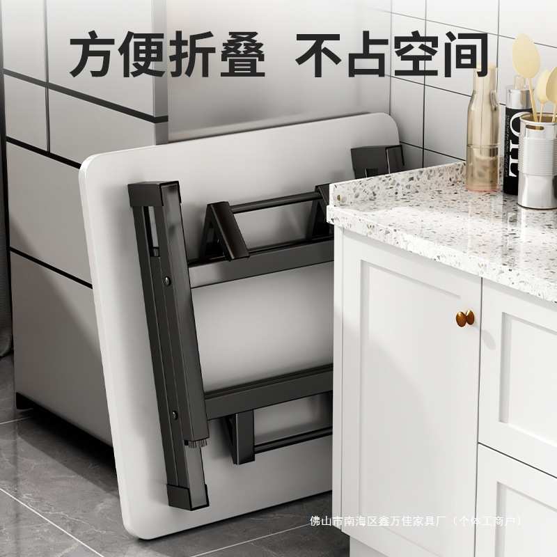 折叠桌子家用小方桌新款简易摆摊桌冬天小户型四方桌子矮桌正方形