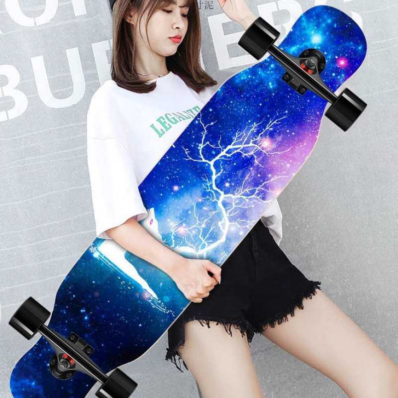 初学者滑板长板滑板女成人男生女生学生代步板舞板青少年四轮滑板