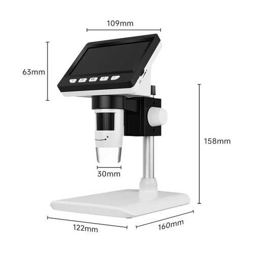 新品热销4.3英寸1000x usb数码电子显微镜 电路板维修检测工具