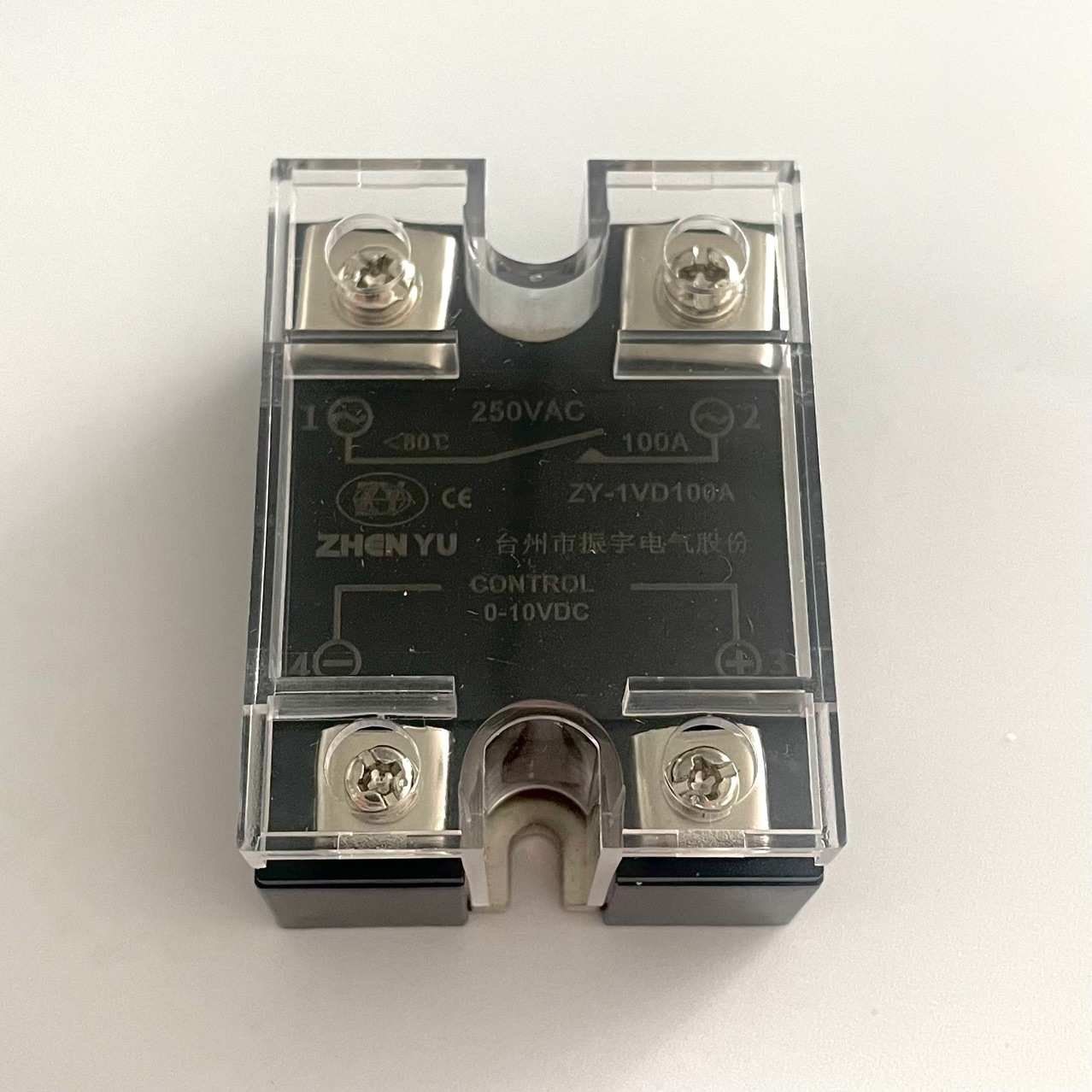 厂家直供100A振宇ZHENYU ZY-1VD100A 0-10V控制调节单相固态调压