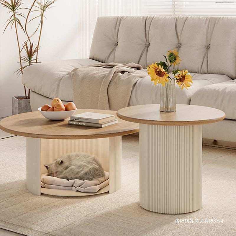 法式奶油风茶几组合猫窝储藏茶几实木椭圆形小茶几极简小户型茶几,鲜花速递/花卉仿真/绿植园艺,割草机/草坪机,淘宝优惠券,粉丝福利购,淘宝优惠卷