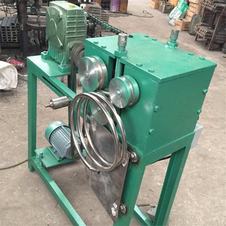 厂家直销电动钢管盘圆机 方管圆管大小可调数控立式大棚弯弧机