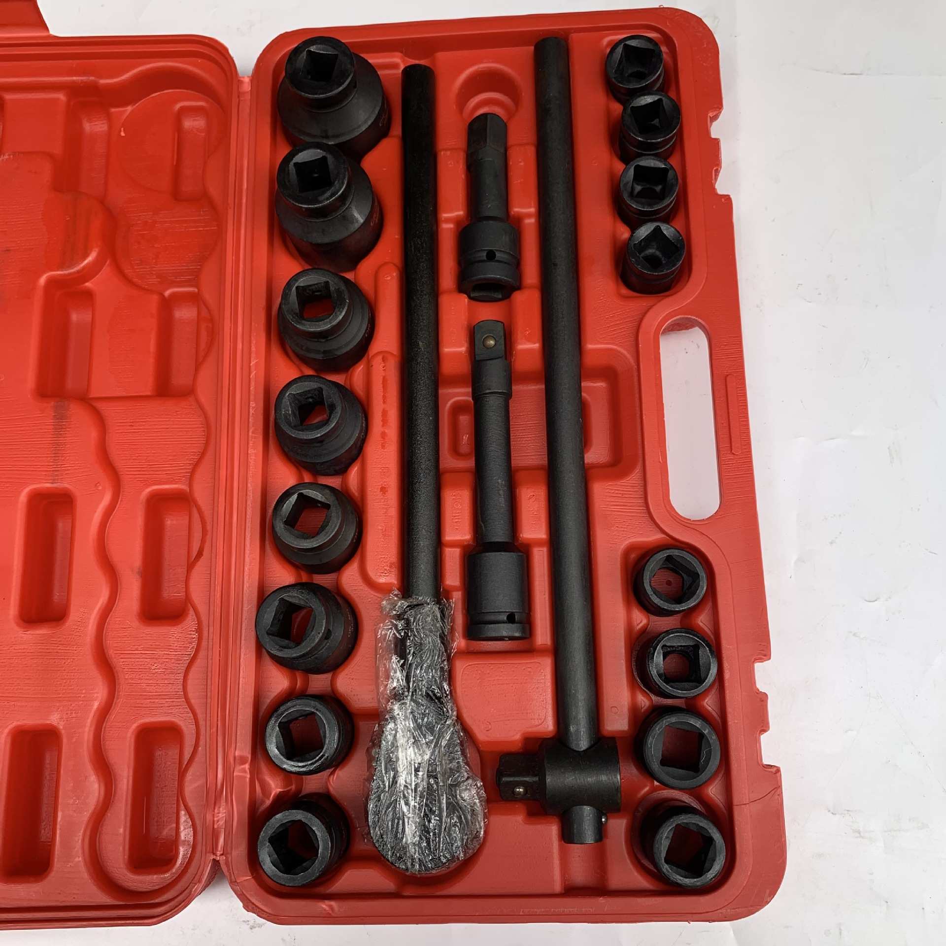 21件套3/4重型风炮套筒组套重型六角套筒十二花套筒扳手汽修工具