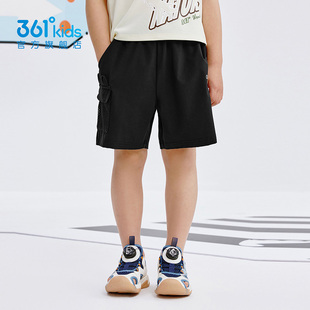361童装儿童梭织五分裤男童2025冬季新款中小童速干透气运动短裤