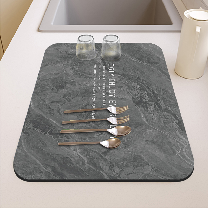 厨房台面软硅藻泥吸水垫桌面餐具沥水垫杯垫干燥垫免洗桌垫吧台垫