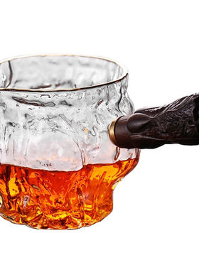 玻璃侧把公道杯茶漏套装一体加厚公杯匀杯茶海耐热分茶器茶具配件