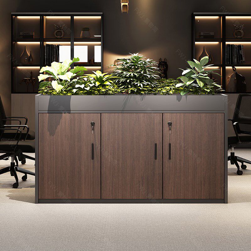 办公室文件柜档案资料柜矮柜储物柜桌边柜办公柜子木质隔断花槽柜,商业/办公家具,花槽柜,淘宝优惠券,粉丝福利购,淘宝优惠卷