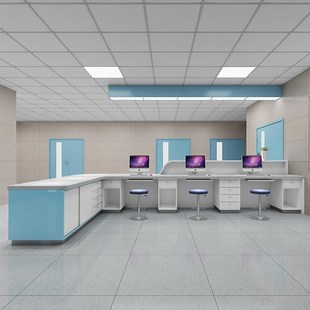 导医台导诊台医院前台接待台烤漆预检分诊服务台定制护士站工作台