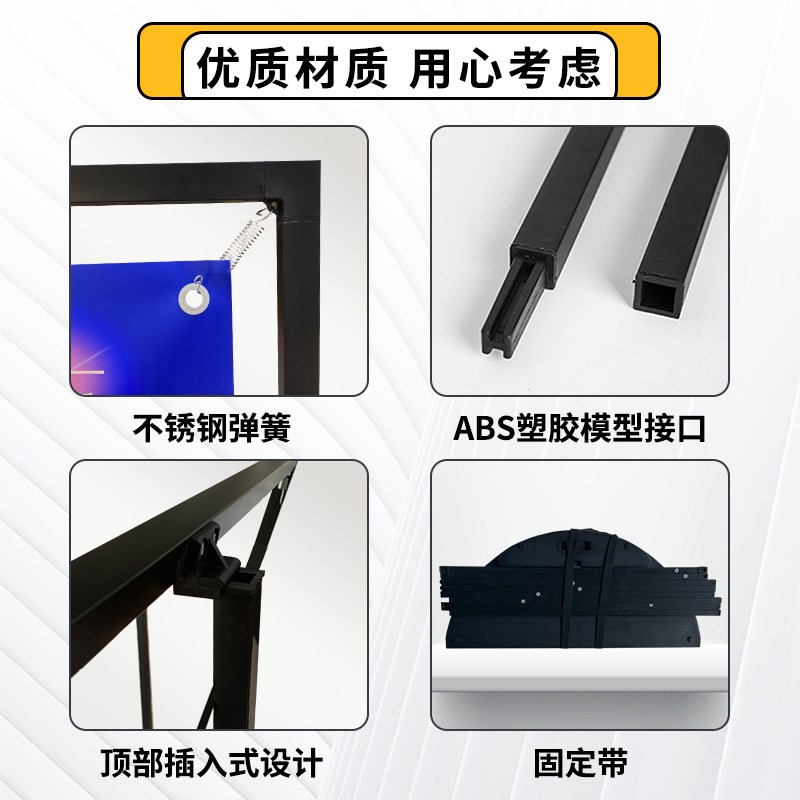 户外注水三角门型展架80x180海报支架立式落地式防风广告牌展示牌